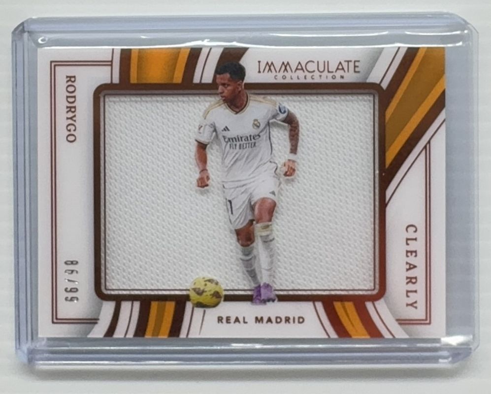 Rodrygo 2023 Immaculate #CJ-RO Clearly Immaculate Jerseys RAW