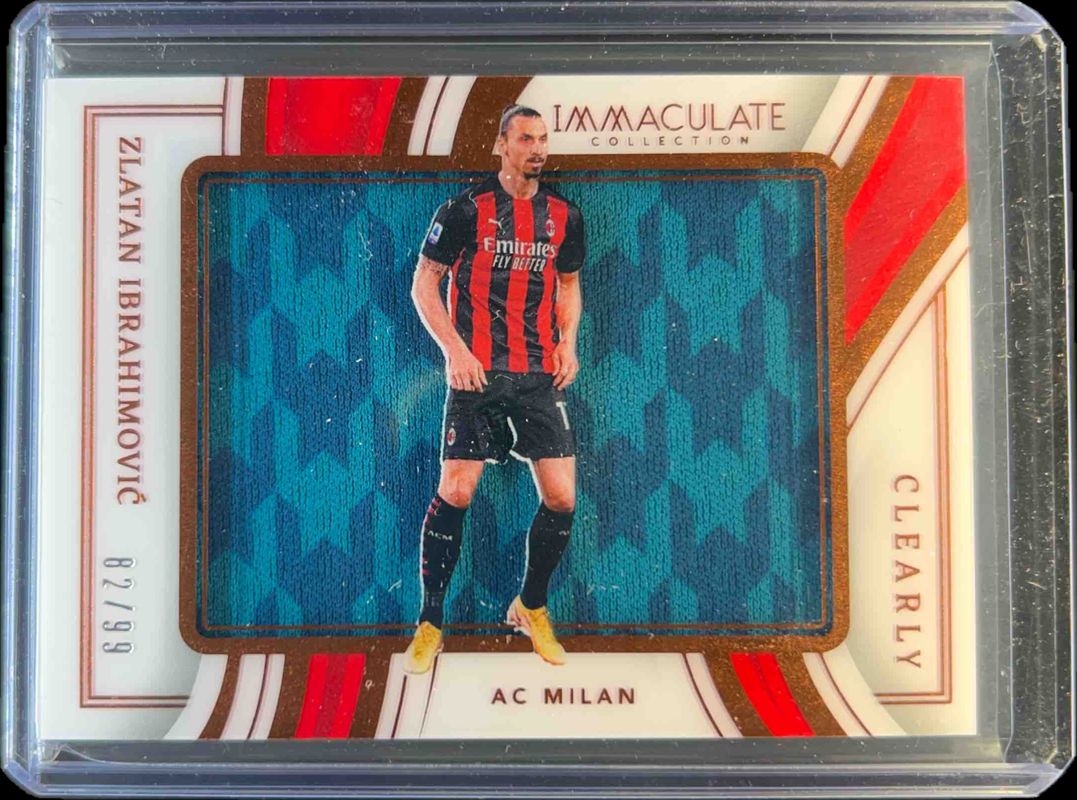 Zlatan Ibrahimovic 2023 Immaculate #CJ-ZI Clearly Immaculate Jerseys RAW