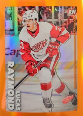 2022 Topps Chrome NHL Sticker Collection #179 Orange Refractor /25