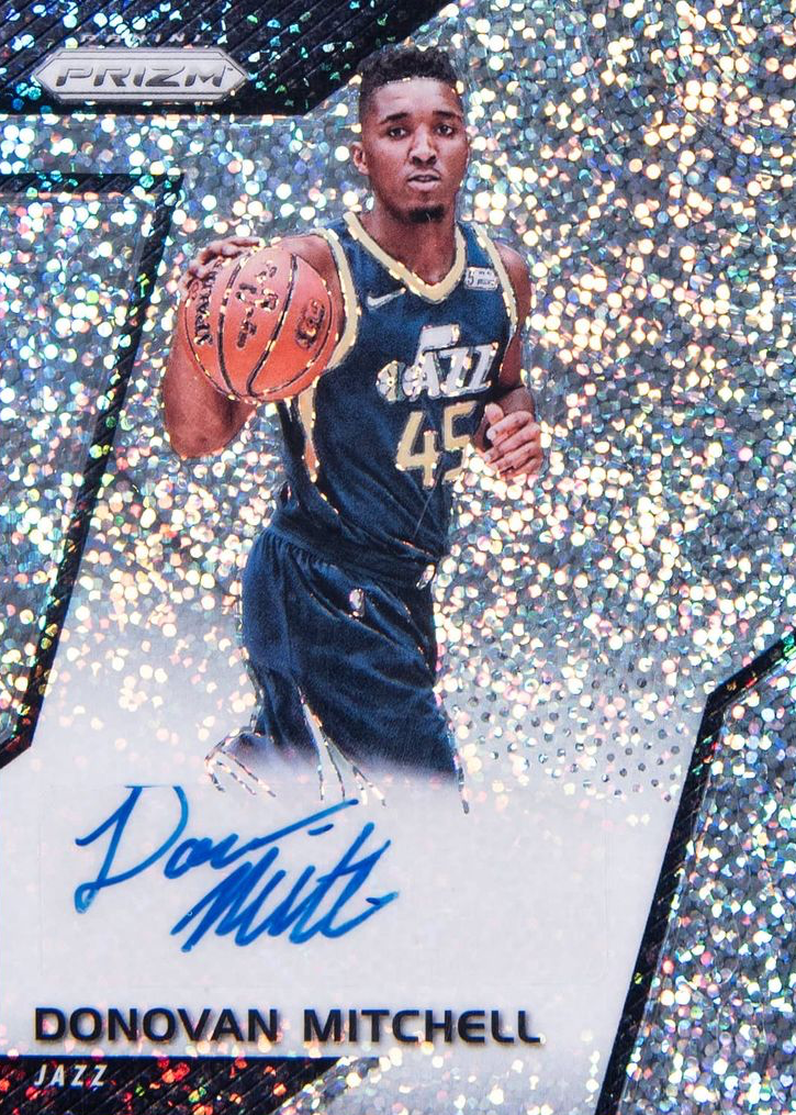 Donovan Mitchell 2017 Prizm #RS-DM Rookie Signatures - White Sparkle /1 ...