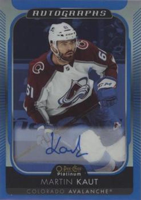 2021 O-Pee-Chee Platinum #BA-MK Autographs Blue Rainbow