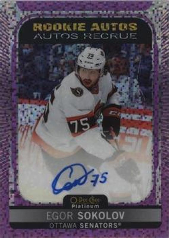 2021 O-Pee-Chee Platinum #R-ES Rookie Autographs Violet Pixels