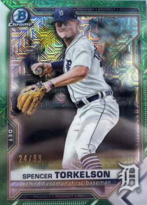2021 Bowman Chrome Mega Box #BCP-187 Prospects - Green Refractor /99