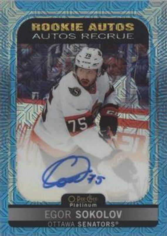2021 O-Pee-Chee Platinum #R-ES Rookie Autographs Blue Traxx