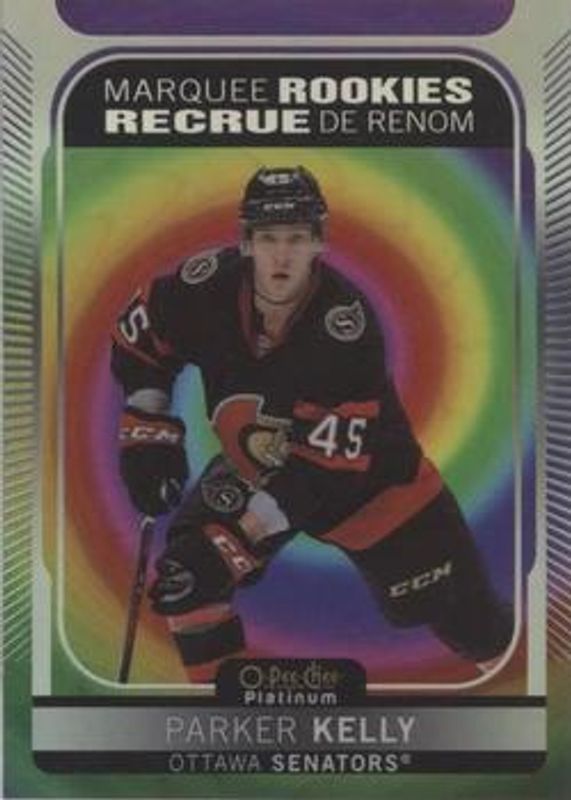 Parker Kelly 2021 O-Pee-Chee Platinum #240 Rainbow Color Wheel Rookie RAW