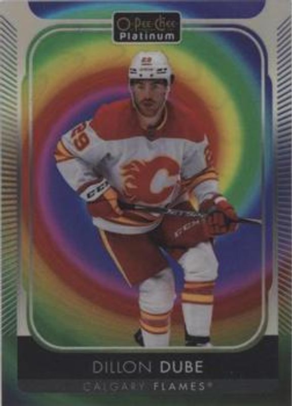 Dillon Dube 2021 O-Pee-Chee Platinum #105 Rainbow Color Wheel RAW