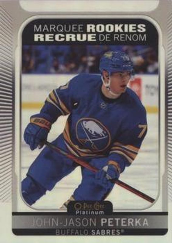 John-Jason Peterka 2021 O-Pee-Chee Platinum #299 Rainbow Rookie RAW