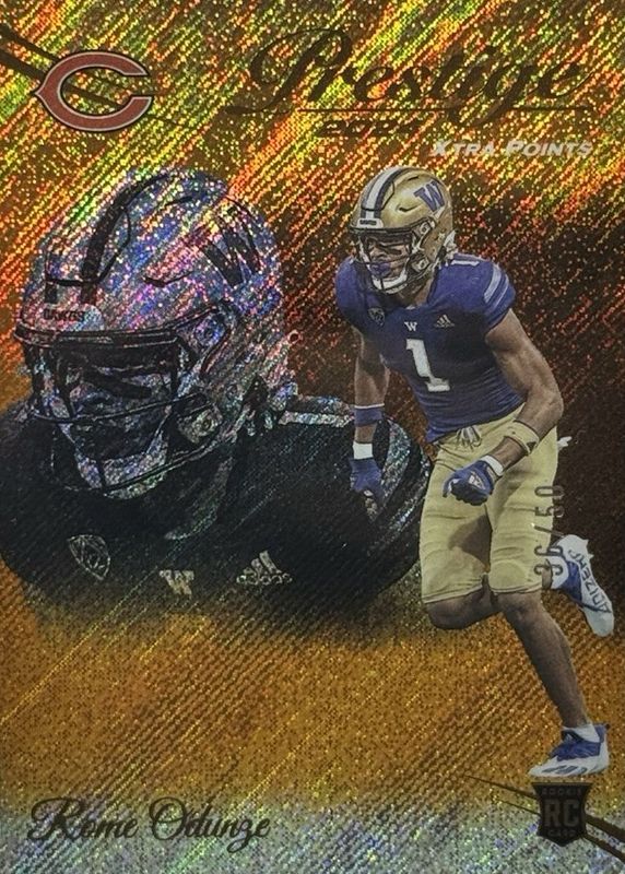 Rome Odunze 2024 Prestige #310 Orange Premium Xtra Points /50 Rookie RAW