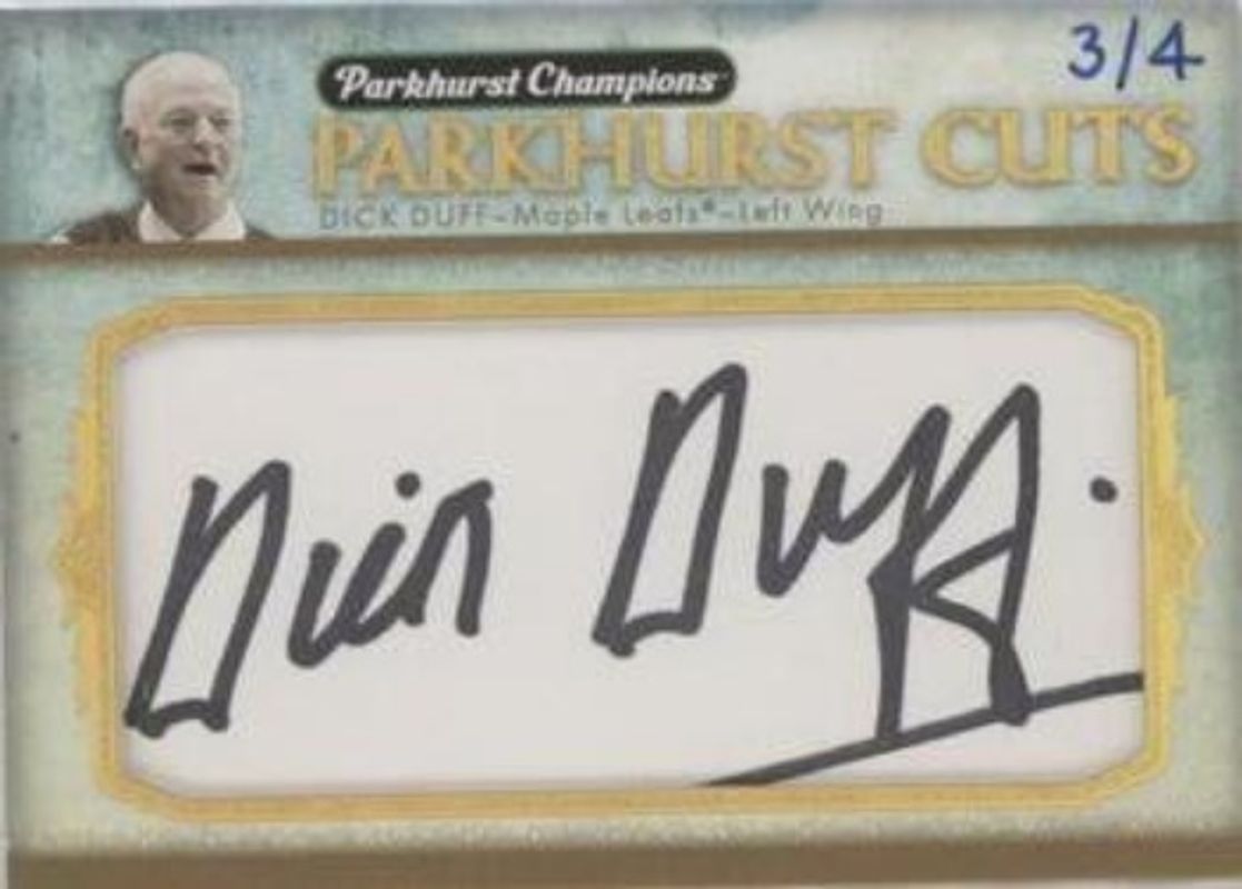 2022 Parkhurst Champions #PC-DU Parkhurst Cuts /1