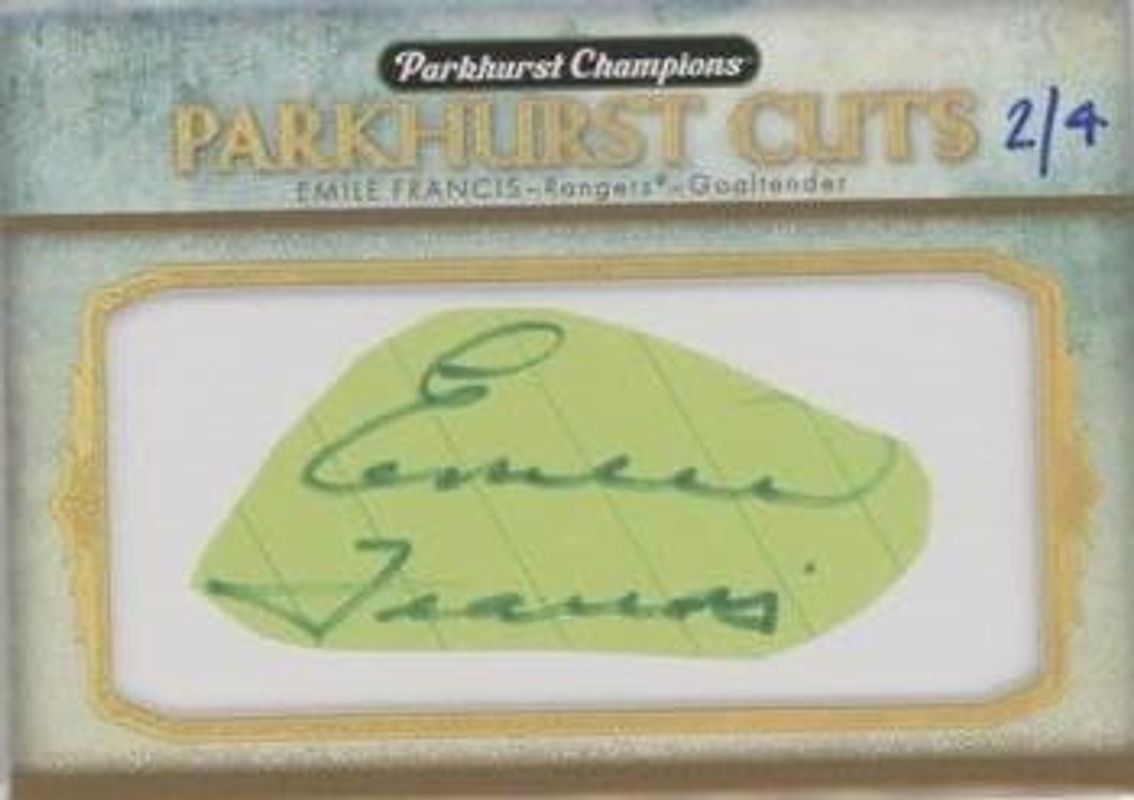 2022 Parkhurst Champions #PC-EF Parkhurst Cuts /1