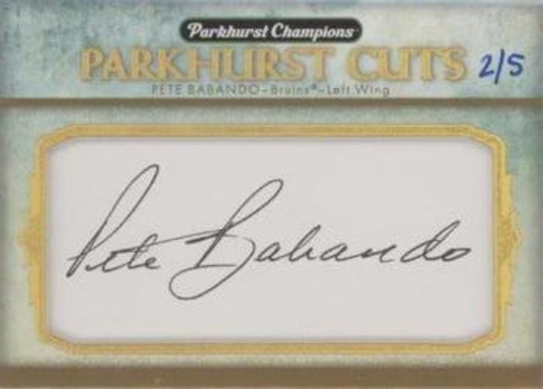 2022 Parkhurst Champions #PC-PB Parkhurst Cuts /1