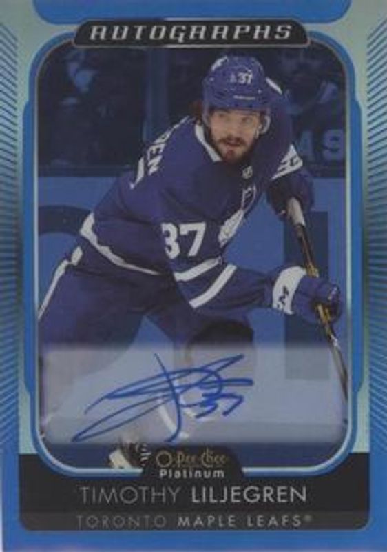 2021 O-Pee-Chee Platinum #BA-TL Autographs Blue Rainbow