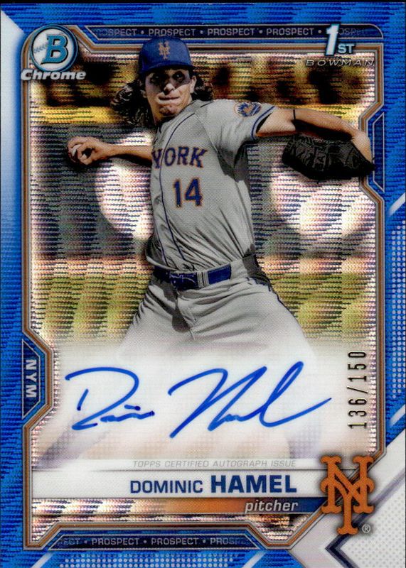 2021 Bowman Draft #CDA-DH Chrome DP Auto - Blue Wave Refractor /150 (1st)