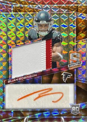 2023 Spectra #203 Rookie Patch Auto - Neon Orange /15