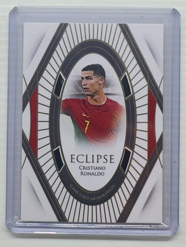 Cristiano Ronaldo 2024 Futera Unique World Football #EC29 Eclipse Relics /30 RAW