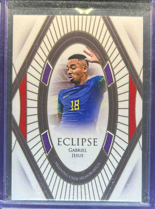 Gabriel Jesus 2024 Futera Unique World Football #EC13 Eclipse Relics /30 RAW