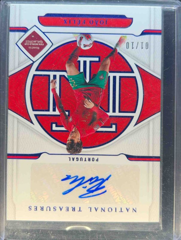 Joao Felix 2022 National Treasures World Cup #S-JF Signatures - Sapphire /49 RAW