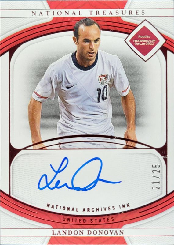 2022 National Treasures World Cup #NI-LD National Archives Ink - Ruby /25