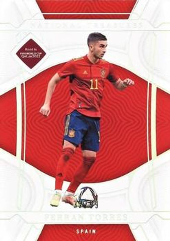 Ferran Torres 2022 National Treasures World Cup #125 Base /99 RAW