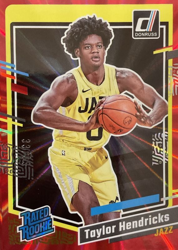 Taylor Hendricks 2023 Donruss #208 Holo Red Laser /99 Rookie RAW