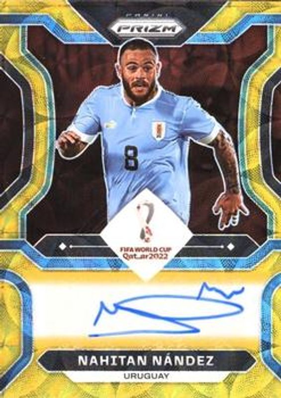 Nahitan Nandez 2022 National Treasures World Cup #S-NN Signatures - Gold /10 RAW