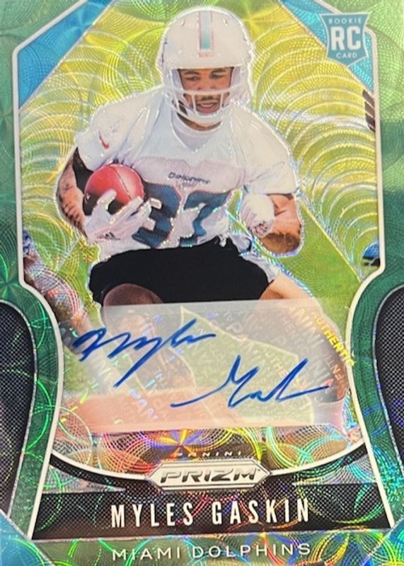 2019 Prizm #334 Rookie Autographs - Green Scope /75