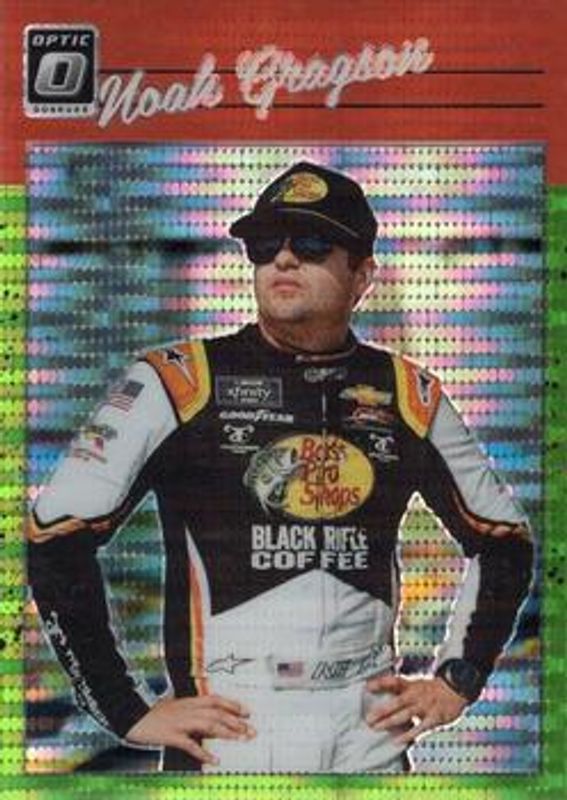 2023 Donruss NASCAR #75 Optic Lime Green Pulsar