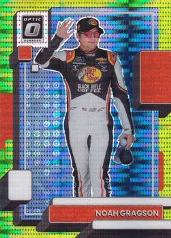 2023 Donruss NASCAR #31 Optic Lime Green Pulsar
