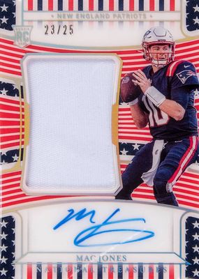 2021 National Treasures #161 Rookie Patch Auto - Stars & Stripes Holo Silver /25