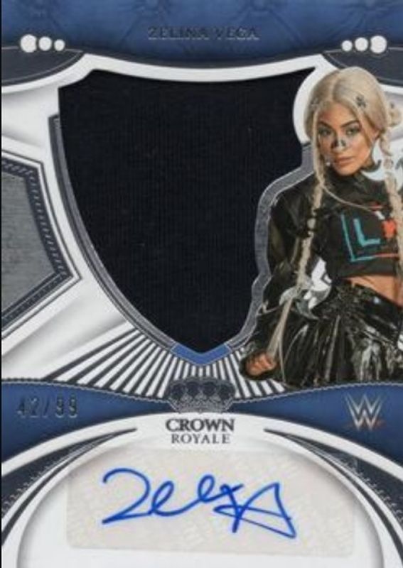 Zelina Vega 2023 Chronicles WWE #SL-VEG Crown Royale Silhouettes /99 RAW