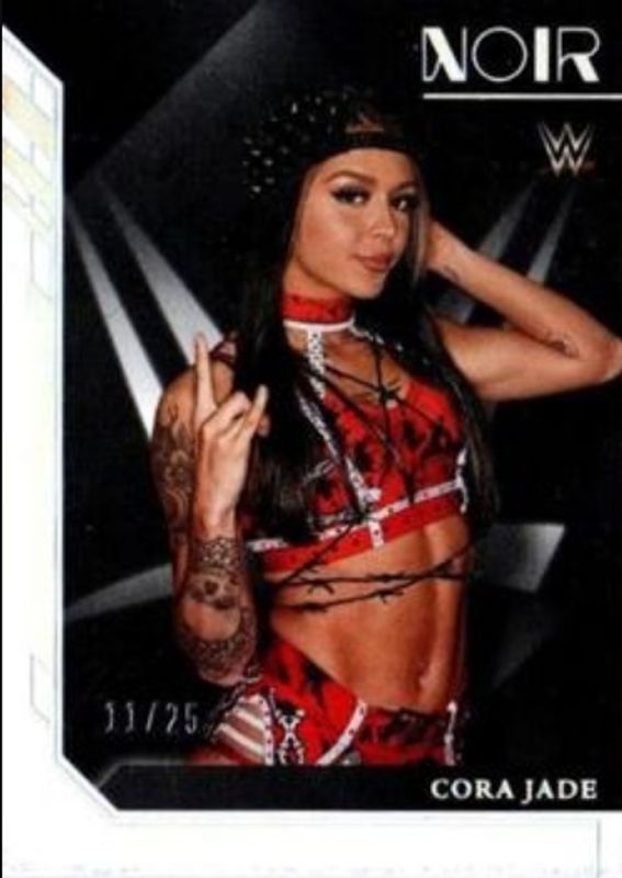 Cora Jade 2023 Chronicles WWE #NR-1 Noir - Holo Silver /25 RAW