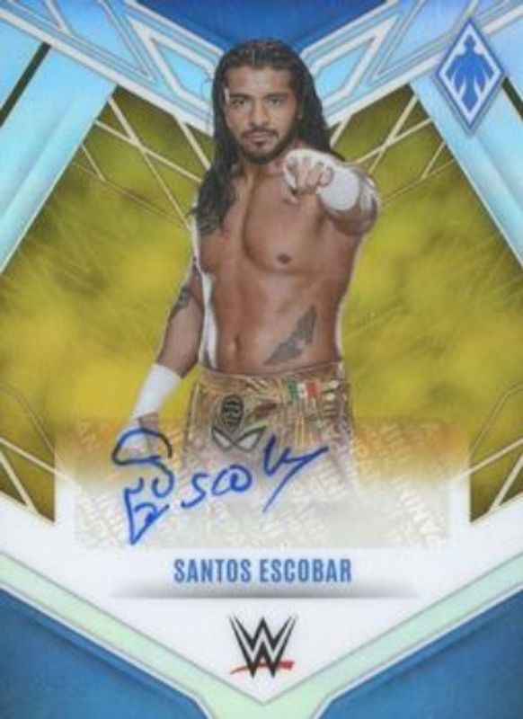 Santos Escobar 2023 Chronicles WWE #TBD Phoenix Autographs - Gold /10 RAW