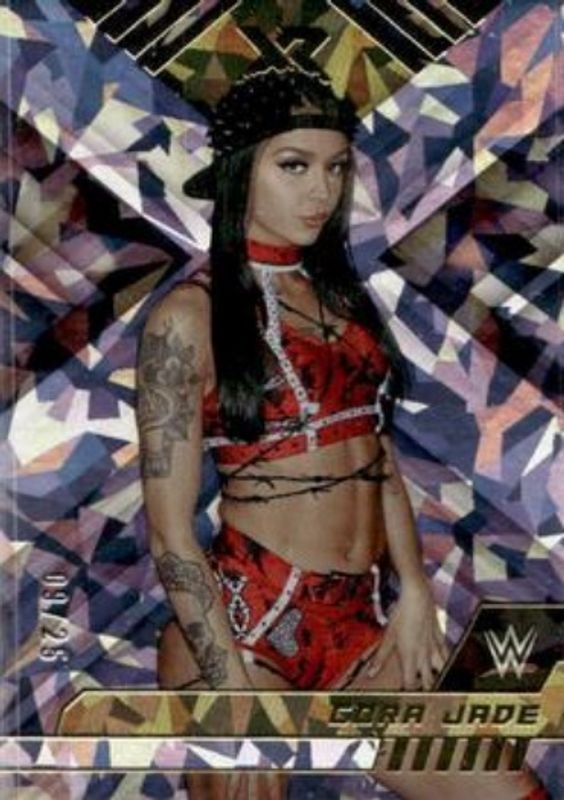 Cora Jade 2023 Chronicles WWE #295 Cracked Ice /25 RAW