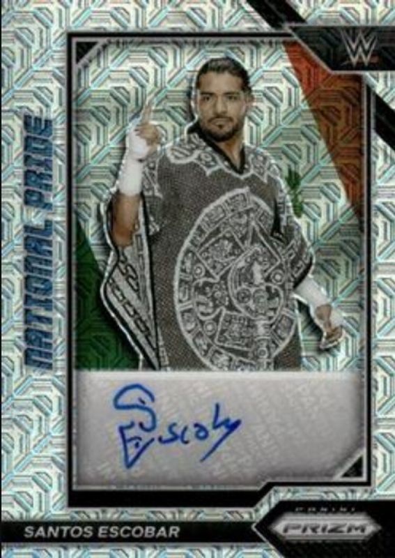 Santos Escobar 2023 Chronicles WWE #NP-SES National Pride Signatures - Mojo /25 RAW