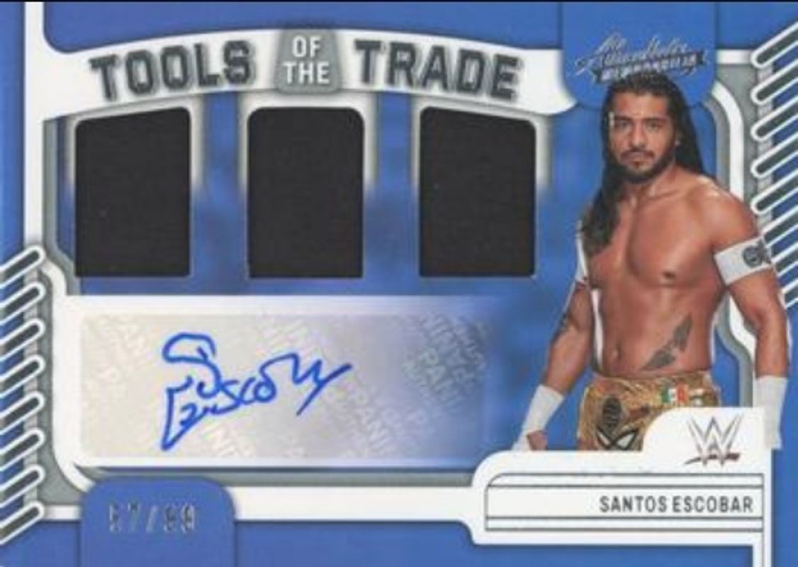 Santos Escobar 2023 Chronicles WWE #TOT-SEB Absolute Tools of the Trade Signatures /99 RAW