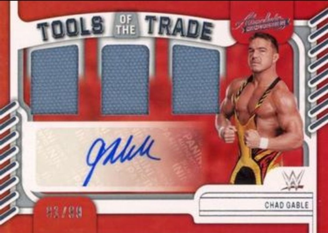 Chad Gable 2023 Chronicles WWE #TOT-CGR Absolute Tools of the Trade Signatures /99 RAW