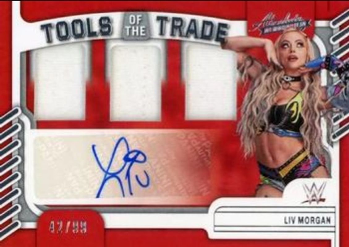 Liv Morgan 2023 Chronicles WWE #TOT-LIV Absolute Tools of the Trade Signatures /99 RAW
