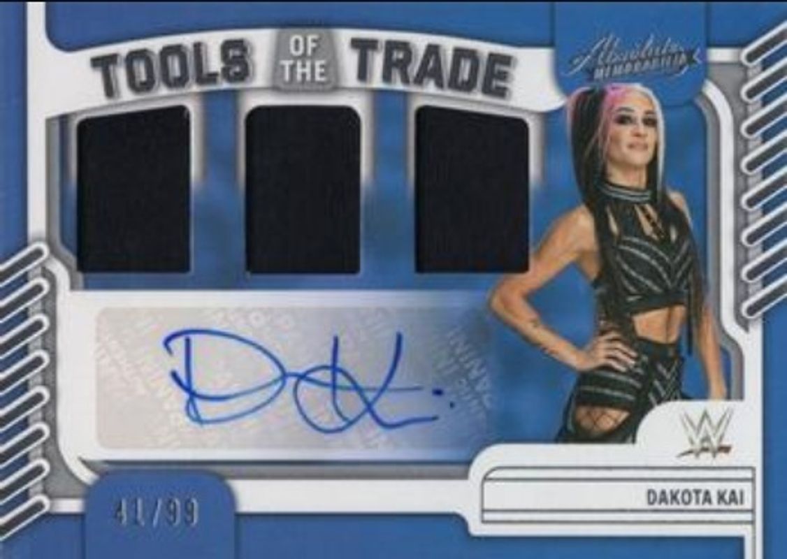 Dakota Kai 2023 Chronicles WWE #TOT-DKS Absolute Tools of the Trade Signatures /99 RAW