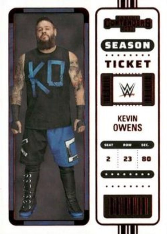 Kevin Owens 2023 Chronicles WWE #108 Red /199 RAW