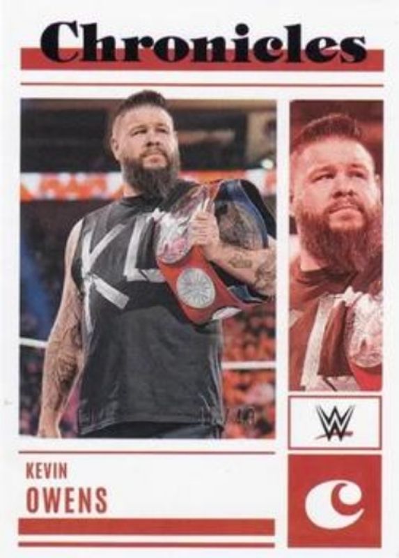 Kevin Owens 2023 Chronicles WWE #26 Purple /49 RAW