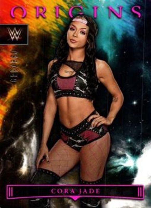 Cora Jade 2023 Chronicles WWE #145 Pink /199 RAW