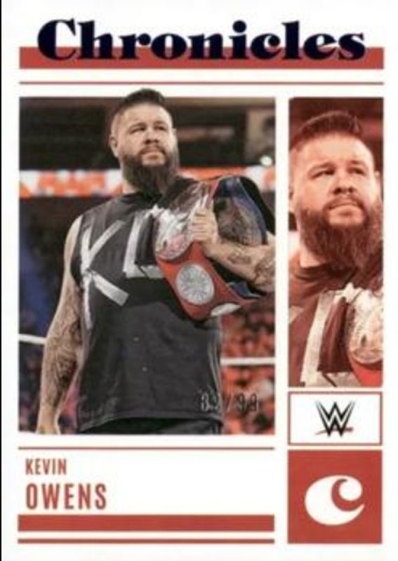 Kevin Owens 2023 Chronicles WWE #26 Blue /99 RAW