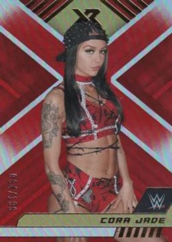 Cora Jade 2023 Chronicles WWE #295 Red /199 RAW