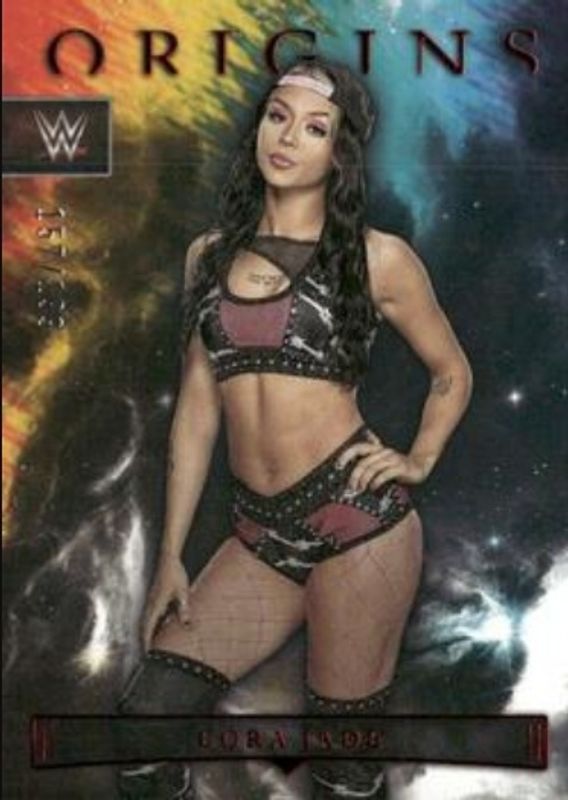 Cora Jade 2023 Chronicles WWE #145 Red /199 RAW