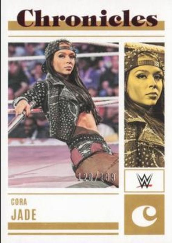 Cora Jade 2023 Chronicles WWE #95 Red /199 RAW