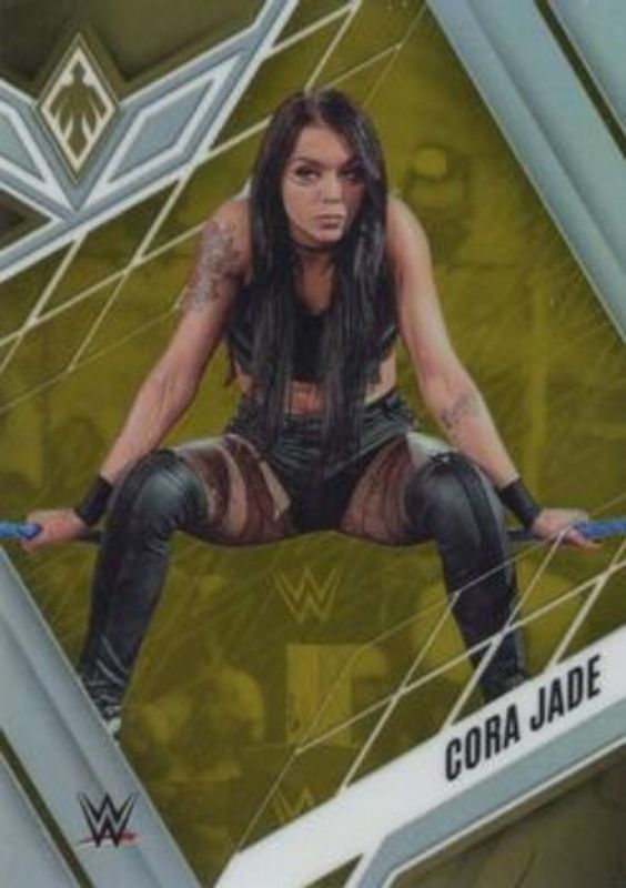 Cora Jade 2023 Chronicles WWE #322 Gold /10 RAW
