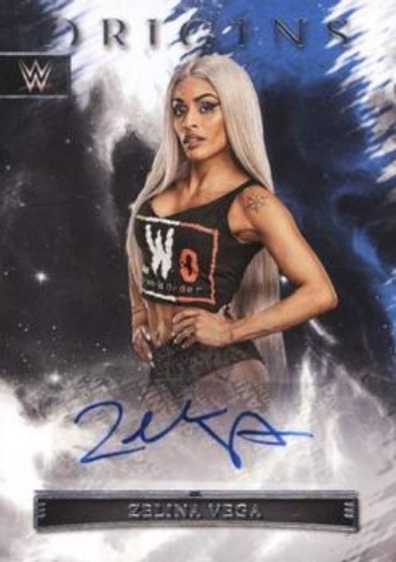 Zelina Vega 2023 Chronicles WWE #OA-ZVG Origins Autographs RAW