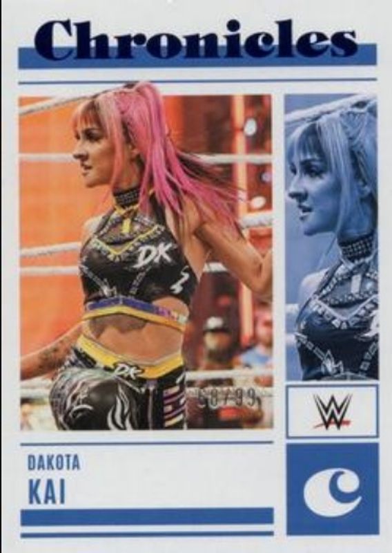 Dakota Kai 2023 Chronicles WWE #9 Blue /99 RAW