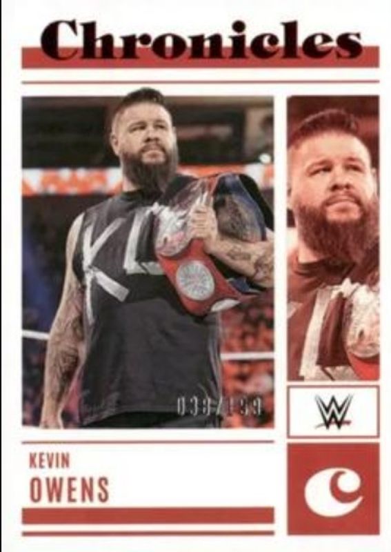 Kevin Owens 2023 Chronicles WWE #26 Red /199 RAW