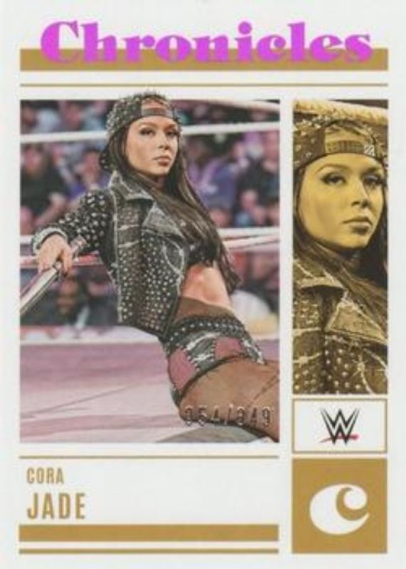 Cora Jade 2023 Chronicles WWE #95 Pink /199 RAW